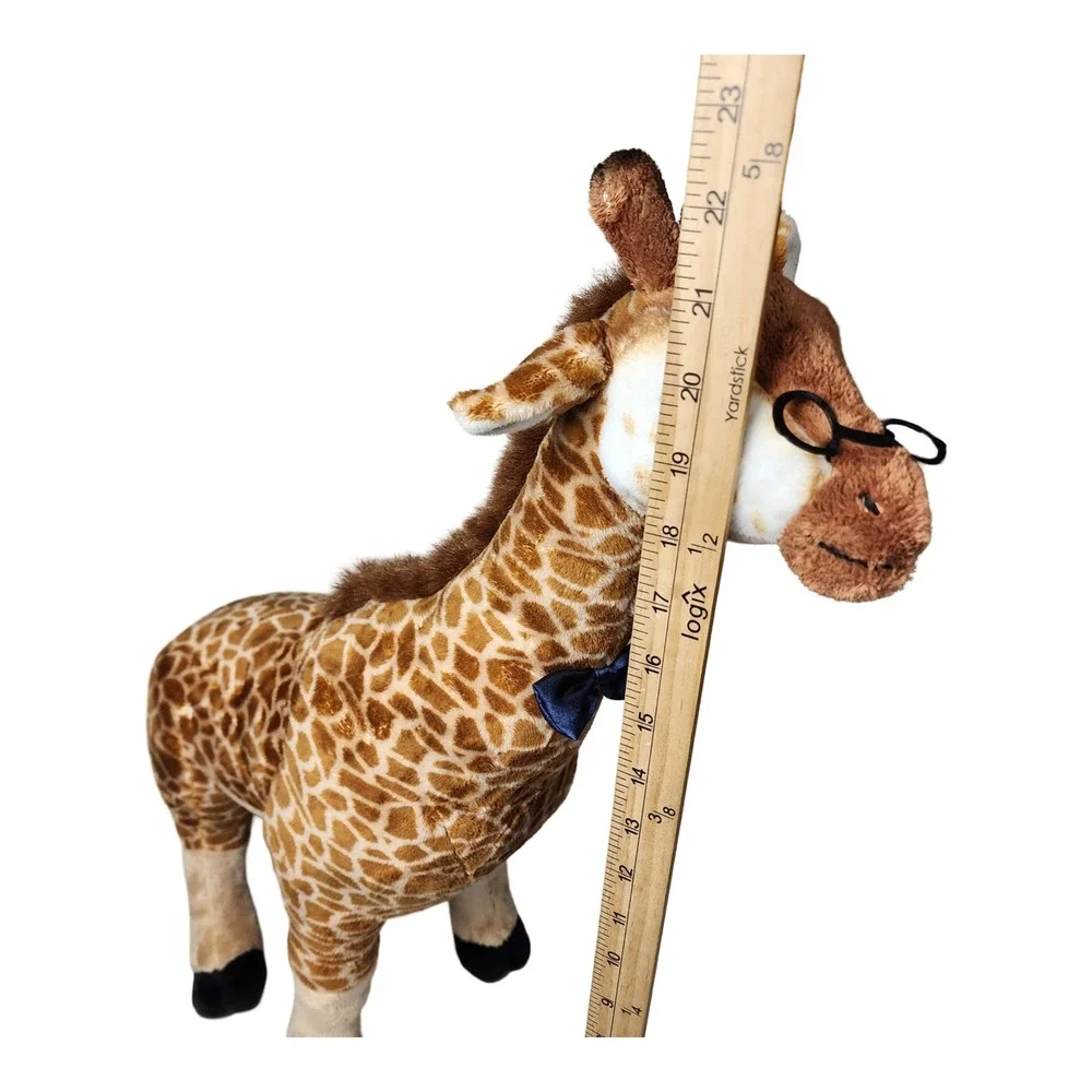 Ark Encounter Giraffe Plush Stuffed Animal with Glasses and Bow Tie 23 Inch